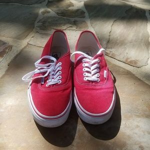 Vans Authentic red shoes
